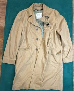 Vintage London Fog Caribe Cloth Trench Coat Tan Regular